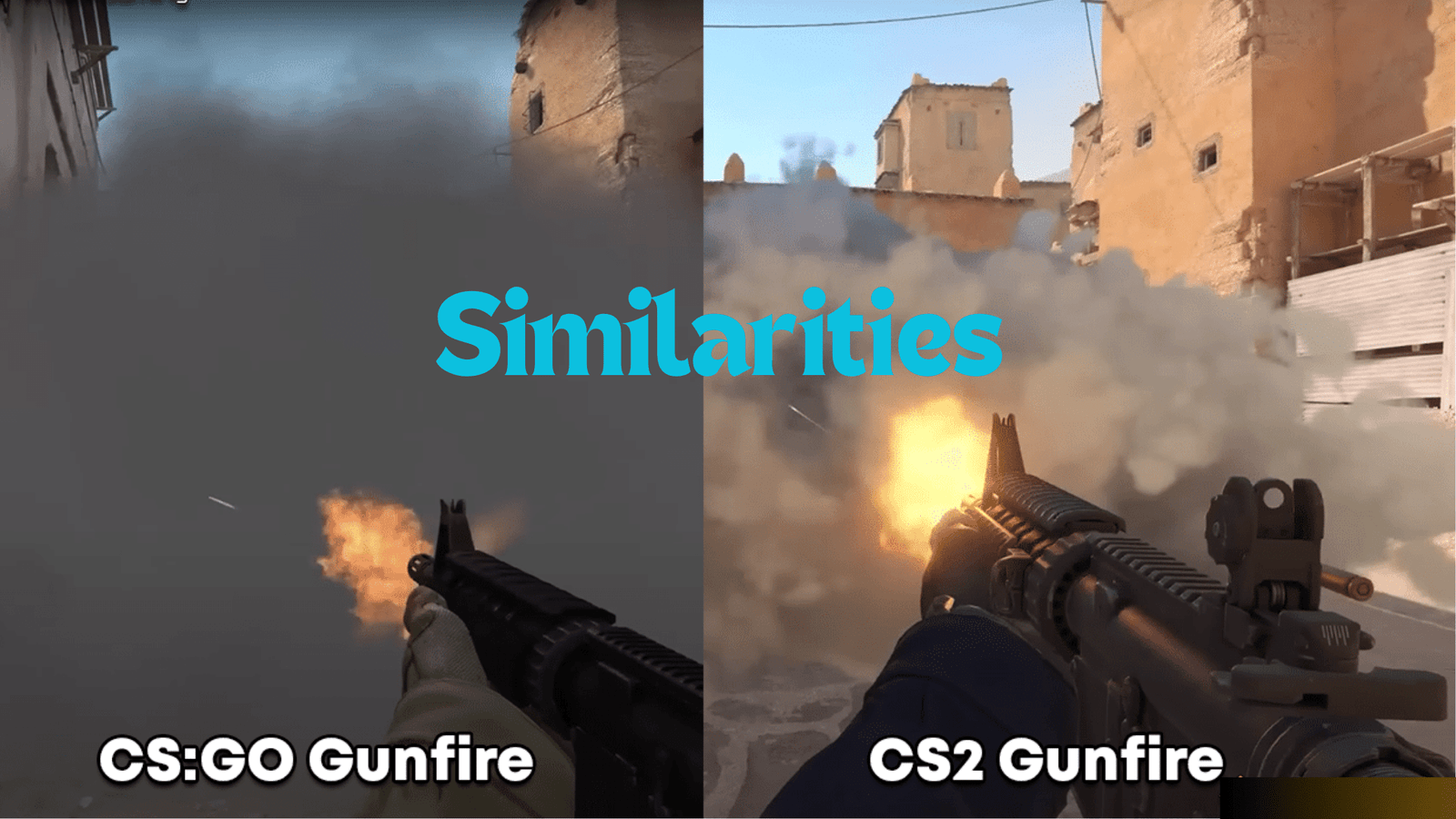 Similarities between Counter-Strike: Global Offensive and Counter-Strike 2